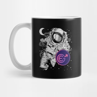 Astronaut Reaching Evergrow Crypto EGC Coin To The Moon Crypto Token Cryptocurrency Wallet Birthday Gift For Men Women Kids Mug